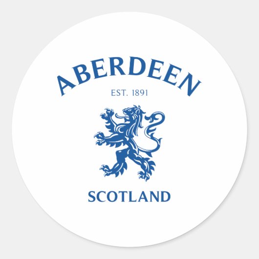 ABERDEEN RONDE STICKER (Voorkant)