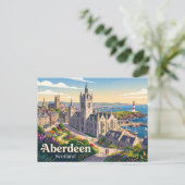 Aberdeen Schotland Briefkaart (Staand voorkant)