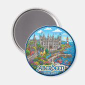 Aberdeen Schotland Magneet (Voorkant / Achterkant)