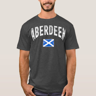 ABERDEEN SCHOTLAND MET SCHOTSE VLAG in nood T-shirt