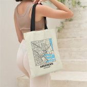 Aberdeen, Scotland City Map Tote Bag
