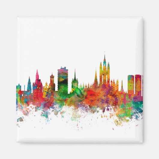 Aberdeen Scotland Skyline Magneet (Voorkant)