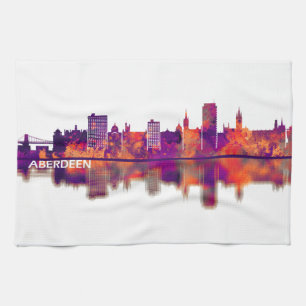 Aberdeen Scotland Skyline Theedoek
