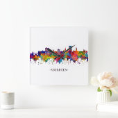 Aberdeen Scotland Skyline Vierkante Klok (Huis)