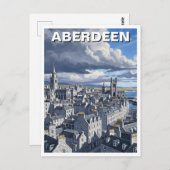 Aberdeen Scotland Travel Briefkaart (Voorkant / Achterkant)