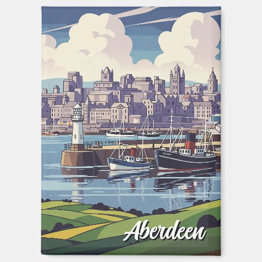 Aberdeen Scotland Travel Magneet (Voorkant)