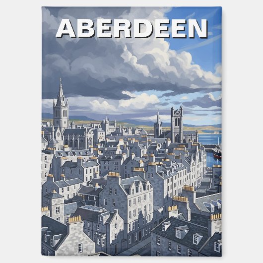 Aberdeen Scotland Travel Magneet (Voorkant)