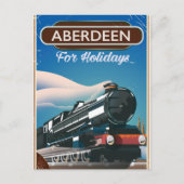 Aberdeen Scotland  treinreisposter Briefkaart (Voorkant)