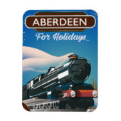 Aberdeen Scotland treinreisposter Magneet (Verticaal)