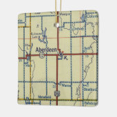 Aberdeen SD 50's Map Keramisch Ornament (Links)