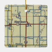 Aberdeen SD 50's Map Keramisch Ornament (Achterkant)