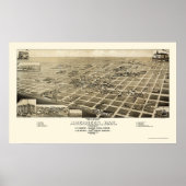 Aberdeen, SD Panorama Map - 1883 Poster (Voorkant)
