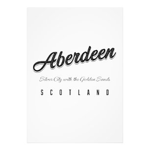 Aberdeen "Silver City met de gouden zanden" Foto Afdruk