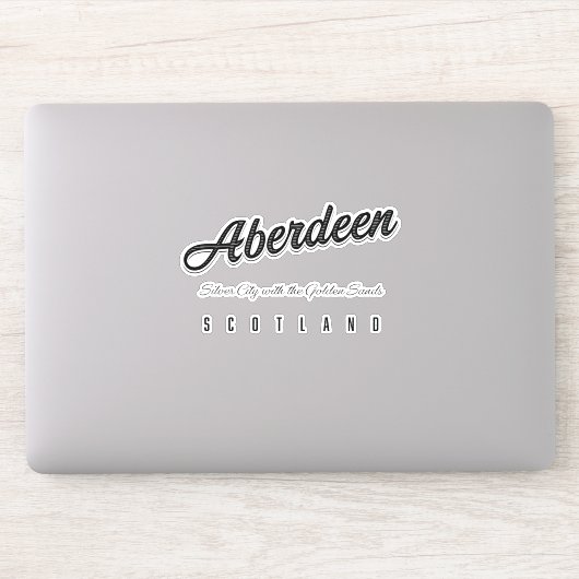 Aberdeen "Silver City met de gouden zanden" Sticker (Computer)