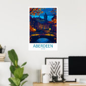 Aberdeen Ski Vintage Park Nationale Reisposter Poster (Thuiskantoor)