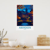 Aberdeen Ski Vintage Park Nationale Reisposter Poster (Keuken)
