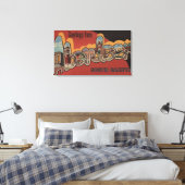 Aberdeen, South Dakota - Large Letter Scenes Canvas Afdruk (Insitu (Slaapkamer))