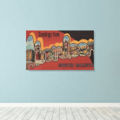 Aberdeen, South Dakota - Large Letter Scenes Canvas Afdruk (Insitu (Houten vloer))