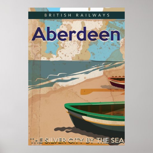 Aberdeen vintage reisposter poster (Voorkant)