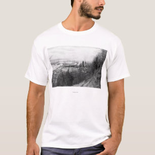 Aberdeen, WA Town Uitzicht Mill en Harbour Photogr T-shirt