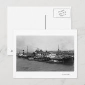 Aberdeen, WA - Uitzicht Waterfront en scheepvaart Briefkaart (Voorkant / Achterkant)