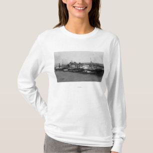 Aberdeen, WA - Uitzicht Waterfront en scheepvaart T-shirt