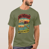 Aberdeen Washington Vintage Travel T-Shirt (Voorkant)