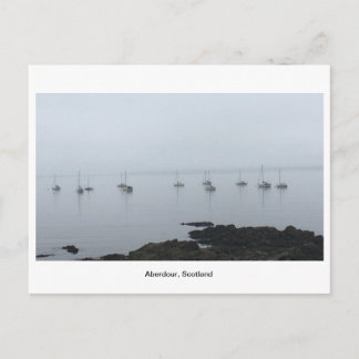 Aberdour - Boats in mist Briefkaart