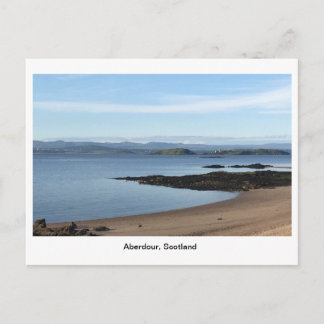 Aberdour Harbour - Beach on a Bright Morning Briefkaart