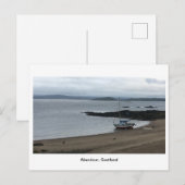 Aberdour Harbour - Boat op strand Briefkaart (Voorkant / Achterkant)