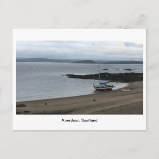 Aberdour Harbour - Boat op strand Briefkaart