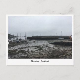 Aberdour Harbour - Donkere ochtend, lage bandbreed Briefkaart