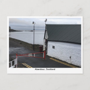 Aberdour Harbour-gebouwen Briefkaart