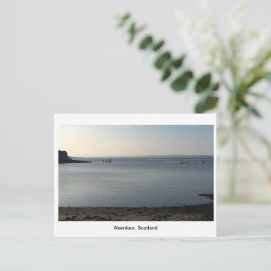 Aberdour Harbour op Dawn Briefkaart (Staand voorkant)