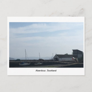Aberdour Harbour op een heldere dag Briefkaart
