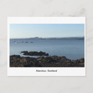 Aberdour, Schotland - Water en Rocks Briefkaart