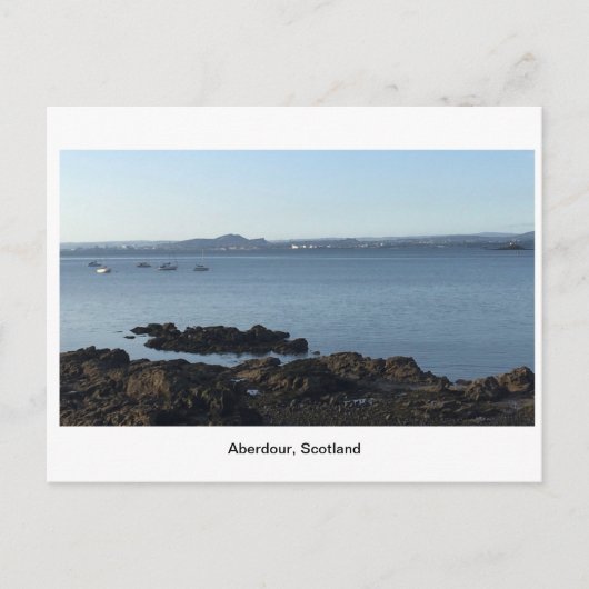 Aberdour, Schotland - Water en Rocks Briefkaart (Voorkant)