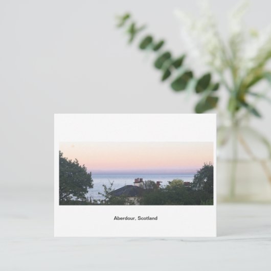 Aberdour Sunset Briefkaart (Staand voorkant)