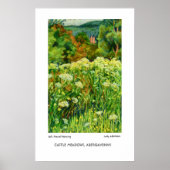 Abergavenny Castle Meadows Print of Poster (Voorkant)