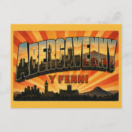 Abergavenny Wales Marktstad Sugar Loaf Briefkaart