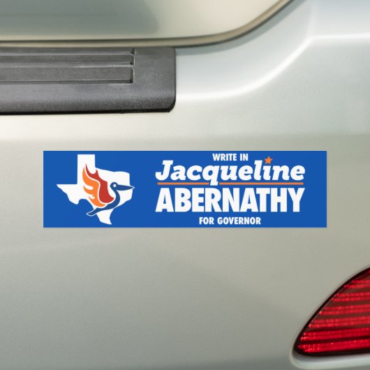 Abernathy for Texas Bumpersticker (Op auto)