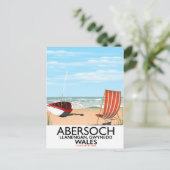 Abersoch Llanengan in Gwynedd, reisposter in Wales Briefkaart (Staand voorkant)