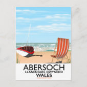 Abersoch Llanengan in Gwynedd, reisposter in Wales Briefkaart (Voorkant)