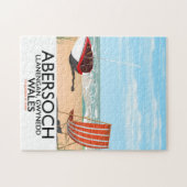 Abersoch Llanengan in Gwynedd, reisposter in Wales Legpuzzel (Horizontaal)
