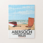 Abersoch Llanengan in Gwynedd, reisposter in Wales Legpuzzel (Verticaal)