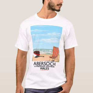Abersoch Llanengan in Gwynedd, reisposter in Wales T-shirt