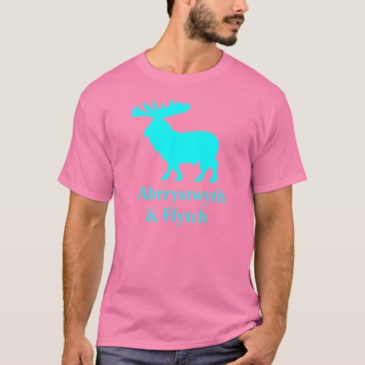 Aberystwyth & Ffytch met Welsh Sheep T-shirt (Voorkant)