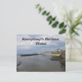 Aberystwyth Harbour, Wales Feestdagenkaart (Staand voorkant)