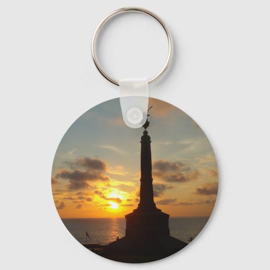 Aberystwyth Sunset Key Ring Sleutelhanger (Voorkant)