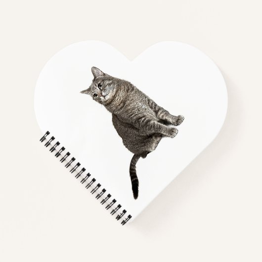 Abessijnse Kat Hartvormig Spiraal Notebook Notitieboek (Voorkant)